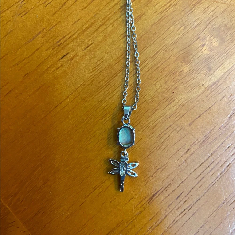 Mother of Pearl Dragonfly Necklace